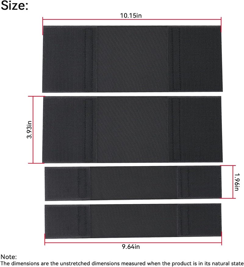 XTPTFABS Shoulder Straps & Waist Straps(10" L) Compatible with vest straps (Available in 2-Pack & 4-Pack) - Image 3